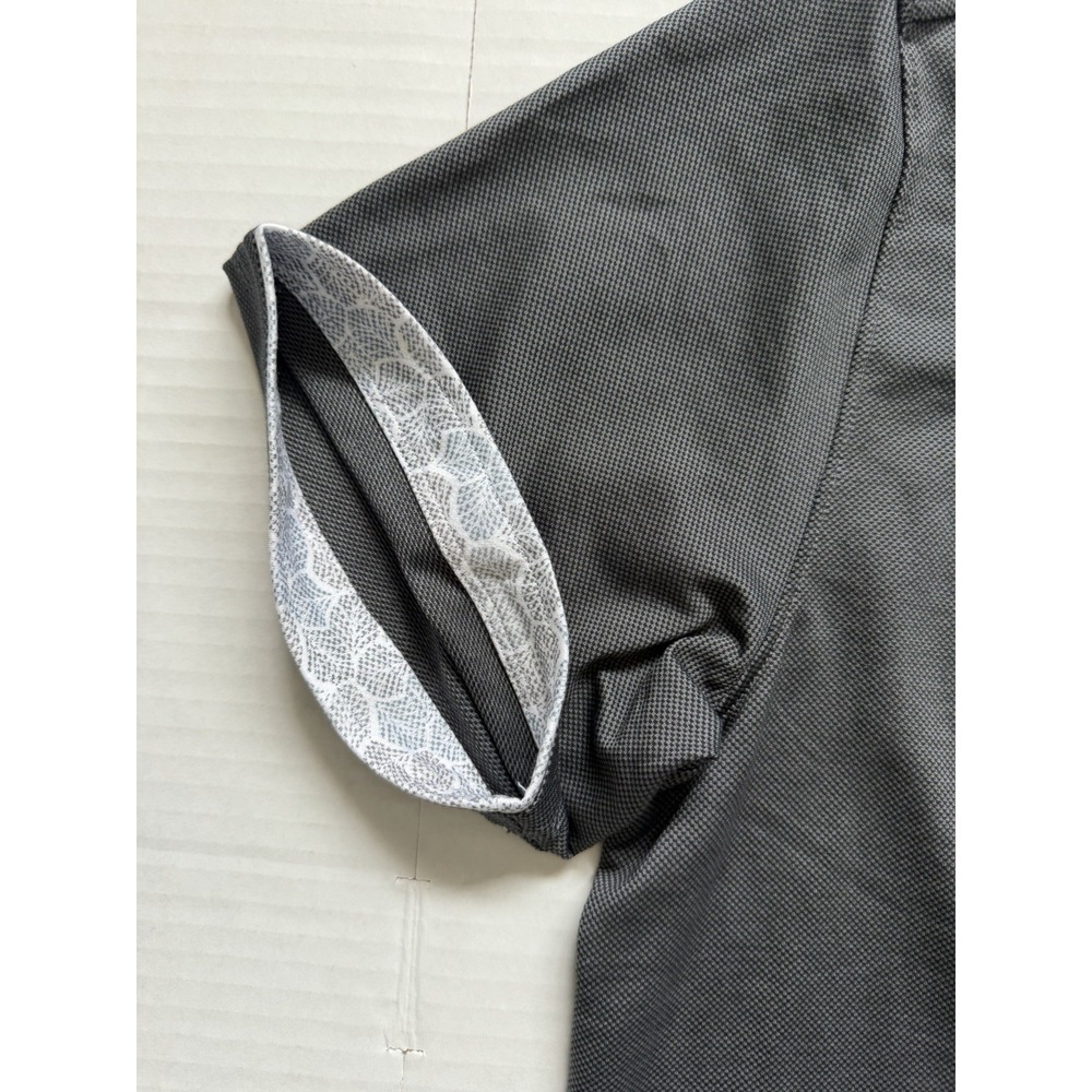 Tommy Bahama San Lucio Stretch Grey New Medium M Short Sleeve Button Up - Picture 4 of 9